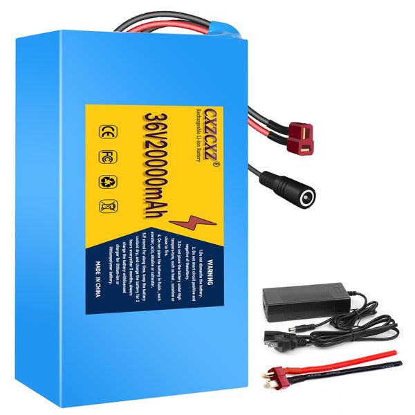 CXZ 48V/36V Lithium Battery,10AH/14AH /20AH Lithium Pack with BMS, Compatible with Most Solar Panels Outdoor Camping Equipment (36V15AH(200-500W)