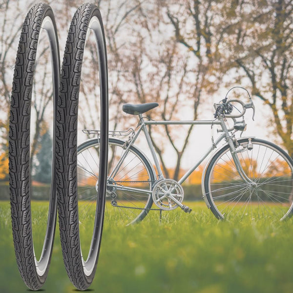 700x35C Bike Tire Foldable Replacement Tires with or Without Bike Tubes and Tire Levers for Road Bicycle
