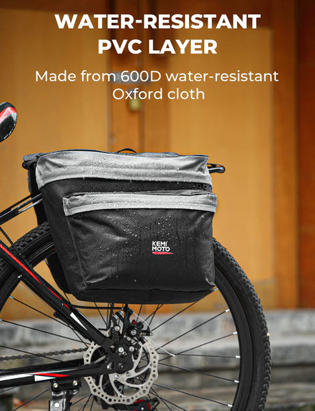 Kemimoto Bike Bag Bicycle Panniers Rear Rack Bag.