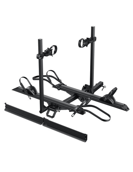 YOUNG ELECTRIC 200LBS EZ-FOLD Aluminum 2-Ebike Carrier with Ramp for Bikes and Electric Bike, Car SUV Truck Van RV and Trailer