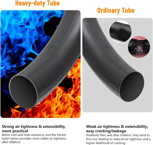 2-PCS 20" Heavy Duty E-Bike Tubes 20x2.5/3.0 AV32mm Premium Butyl Rubber Inner Tubes 20" x 3.0" Compatible with 20x2.50 20x2.60 20x2.80 20x3.0 64/76-406 E-Bike Bicycle Fat Tire Tubes Schrader Valve - TRIPPER ELECTRIC BIKES