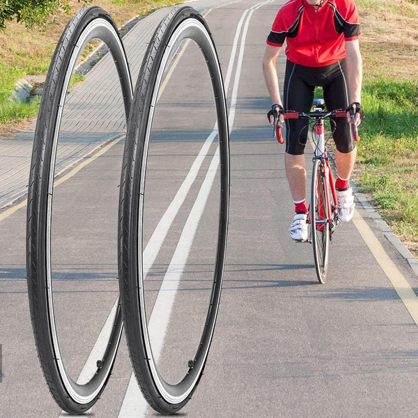 2 Pack 700x23C Bike Tire Foldable Repalcement Tires for Road Bicycle