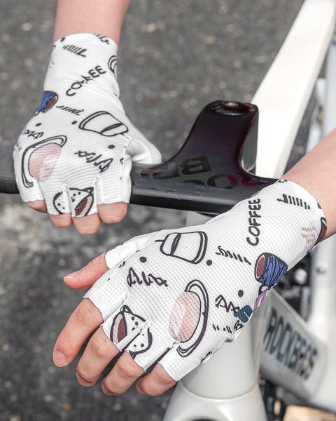 ROCKBROS Cycling Gloves for Women Cycling Fingerless Mountain Bike Gloves Sun Gloves Breathable, Shock-Absorbing, Non-Slip