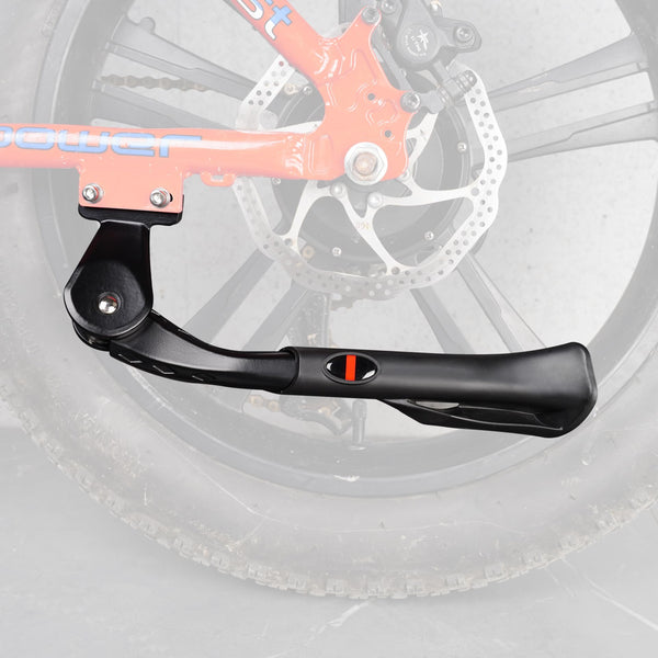 Bike Kickstand for Adult Bike, Black&Red | Adjustable Bicycle Kickstand for 24"-29" Bike, Kickstand for Kids Bike, Mountain Bike, Ebike