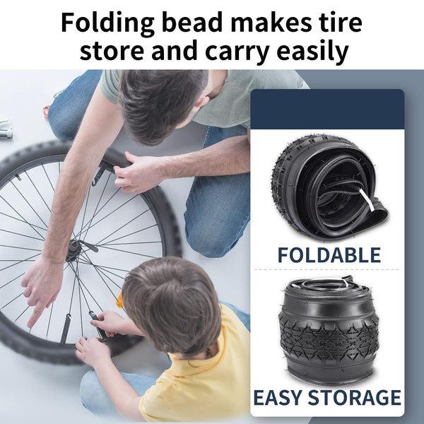 26 Inch Bike Tires 26 X 2.125(57-559) Replacement Tires or Schrader Valve Inner Tubes AV 32mm for Beach Cruiser Bike
