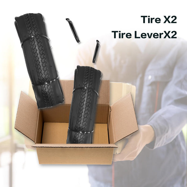 24X1 3/8 (37-540) Bike Tires 24" Inch Bike Tire Compatible with 24 x 1 3/8 Road Bike Wheelchair Tires Bicycle Tires