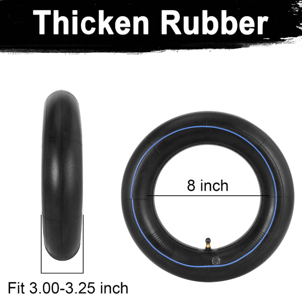 2 Pack of 3.25/3.00-8 Inner Tube with TR-87 Angled Stem 3.50-8 Wheelbarrow Tire Tube Replacement for 8 Inch Wheelbarrow Scooters Mini Chopper Tire Go Kart ATV