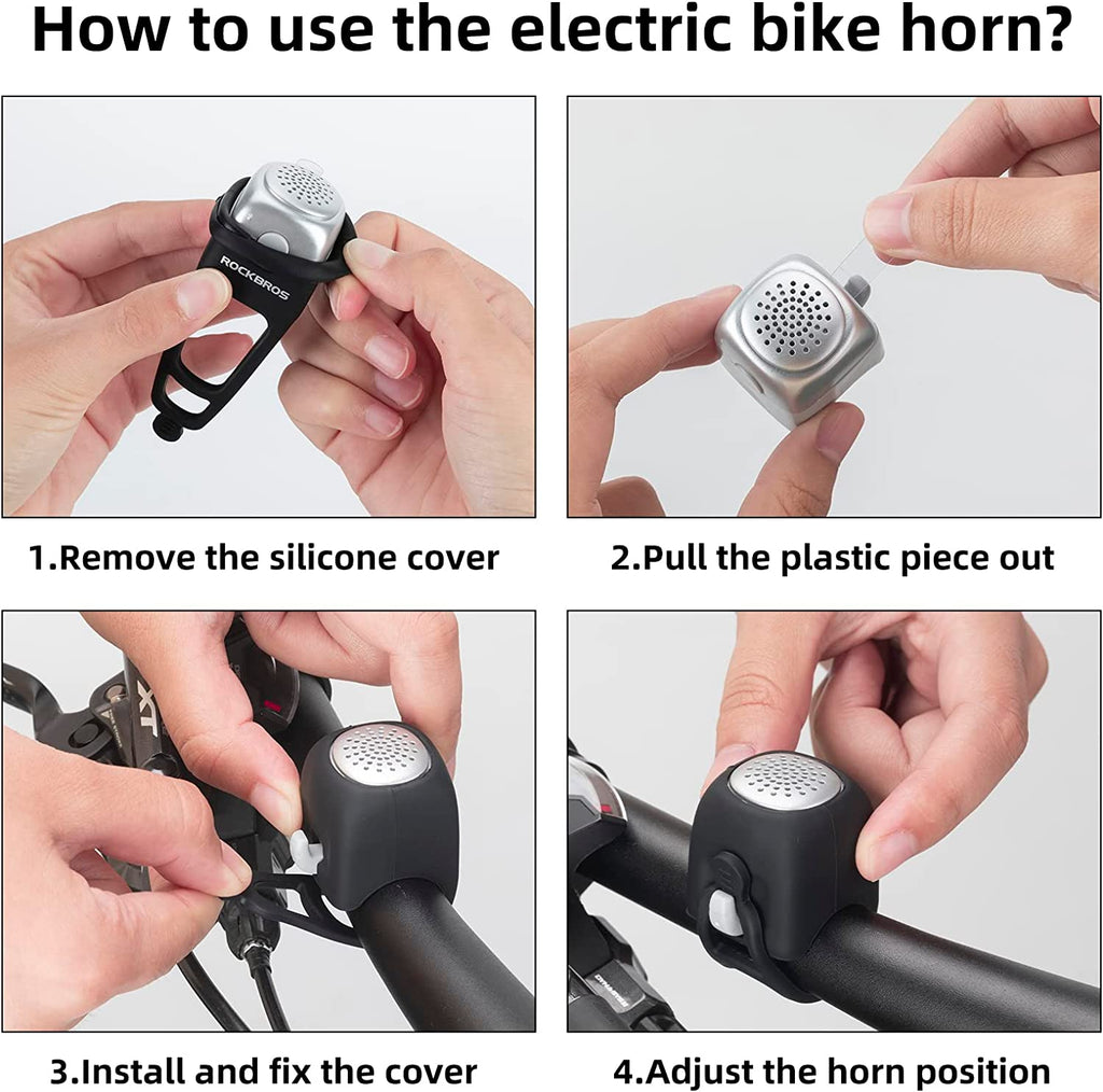 ROCKBROS Electra 90 dB Electric Bike Horn & Bell | TRIPPER ELECTRIC BIKES ROCKBROS Electra 90 dB Electric Bike Horn & Bell | TRIPPER ELECTRIC BIKES