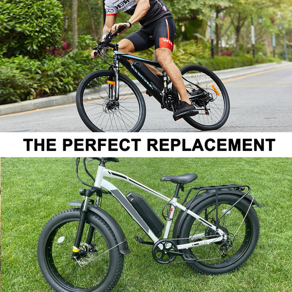 48V 13Ah Ebike Battery, Lithium Battery with 30A BMS for Electric Bicycles,Motorcycles (100-1000W) Motors, Includes Safe Lock,USB Output,Led Indicator Light, XT60 Connector&Base (48V 13AH)