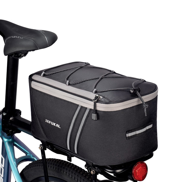 Waterproof Rear Bike Rack Bag with Rain Cover.