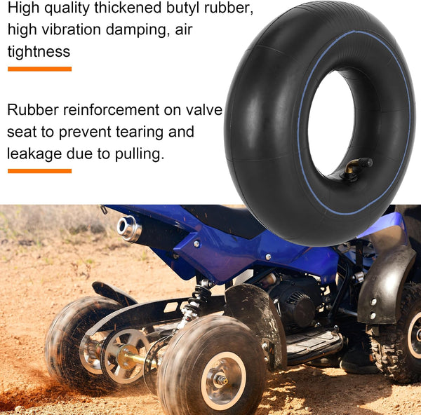 2 Pack of 11x4-4 Inner Tube and Repair Kit TR87 Bent Stem also Fits 11X4.00-4 4.10-4 4.10/3.50-4 Tire Replacement for Hand Truck, Lawn Mower, Wheelbarrow, Tractor, Garden Carts Tire Tube