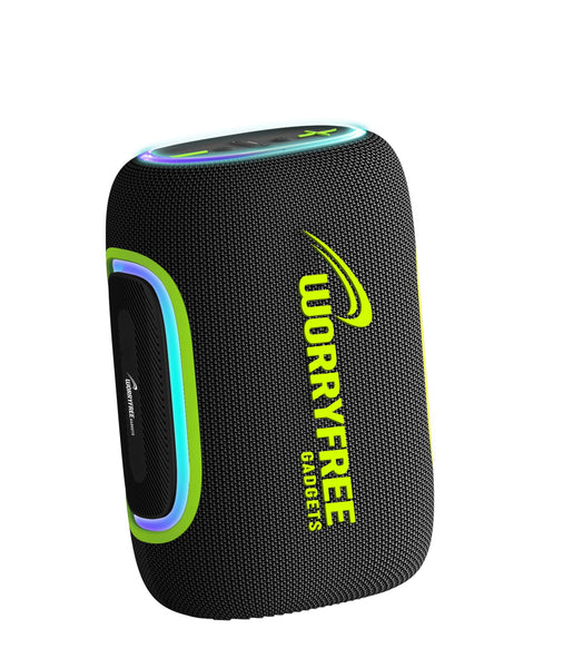 Portable Wireless Waterproof Bluetooth Speaker, 65W Output, RGB Lights, 10M Range, TWS Connection, AUX/TF Card (Black)