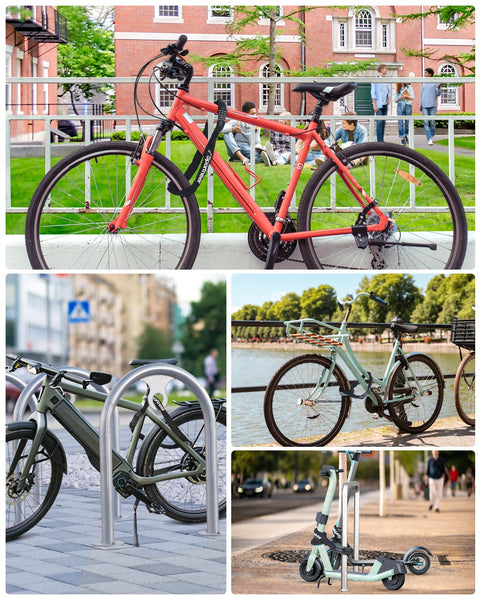 Sportneer Bike Lock: 5 Digit Combination High Security Anti Theft Bike Chain Lock - 3.2/3.6/4ft Heavy Duty Keyless Bicycle Lock for Bike, Motorcycle, Scooter, Door & Gate - 4/6mm Thick, Easy to Use