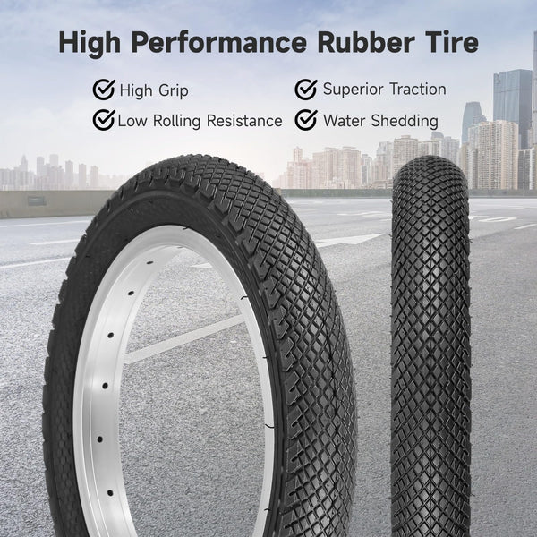 2 PCS 14/16/18x2.125" Bike Tires and Tubes, 14 Inch Bicycle Tires 57-305/16x2.125 Inch Bike Tire 57-355/18 x 2.125 Inch Bicycle Tire and Tube Combo