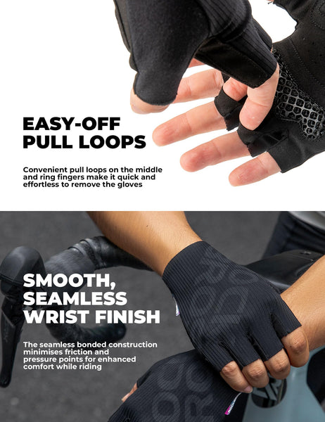 ROCKBROS Cycling Gloves for Men Women – 3D Padded Gel Breathable Biking Gloves, Touchscreen Compatible, Available in Half Finger & Full Finger for Outdoor Sports