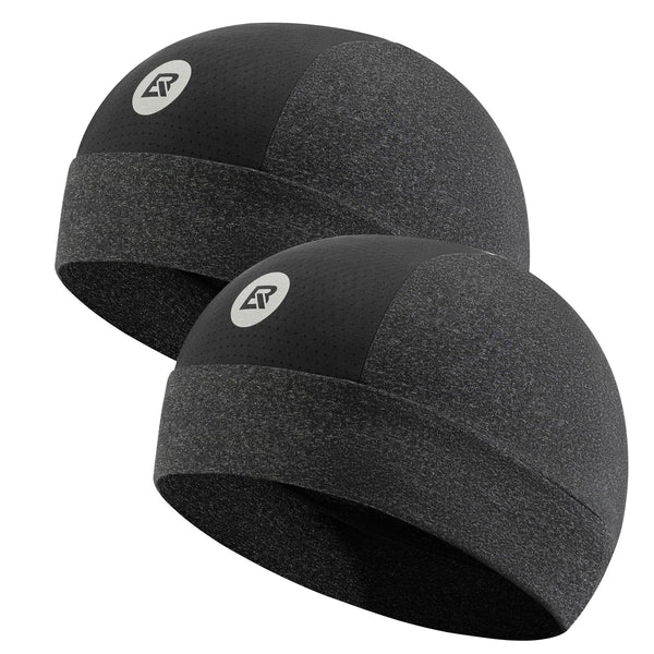 ROCKBROS Cooling Skull Caps for Men Women,Hard Hat Liner Helmet Liner Cycling Cap Motorcycle Sweat Wicking Head Wrap 2 Packs