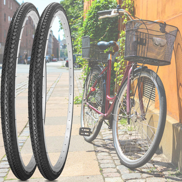 24X1 3/8 (37-540) Bike Tires 24" Inch Bike Tire Compatible with 24 x 1 3/8 Road Bike Wheelchair Tires Bicycle Tires