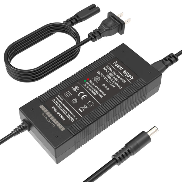 EVAPLUS UL Certified 42V 2A Power Adapter,Electric Scooter Charger Compatible with Ninebot Segway Scooter ES2/ ES4/ E22/ F20A/ F25/ F30/ F40/D18/D28/D40 KickScooters(1-Prong Connector-0.31inch)