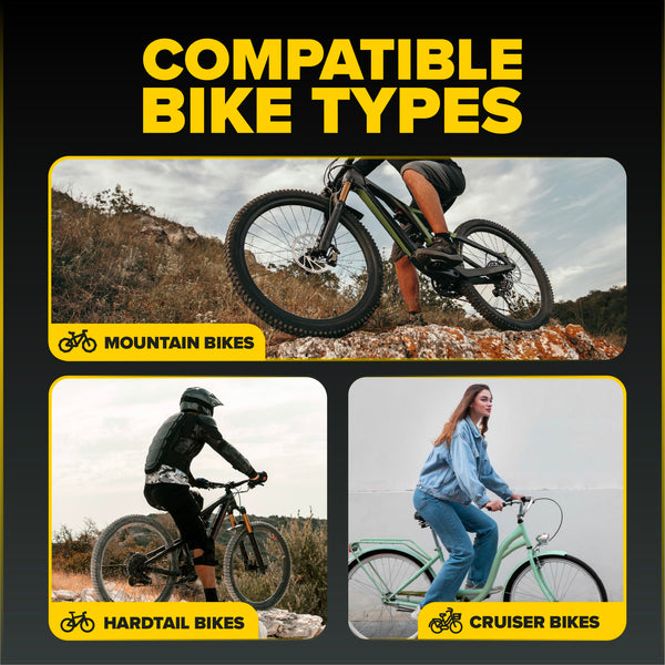 Ultraverse Bike Inner Tube for 26, 27.5 X 1.75/1.95/2.10/2.125 inch Bicycle tire Sizes with Presta Valve - Rubber Tubes for Mountain and Trail, Cruisers, MTB, and All Terrain Bikes – Set of 2