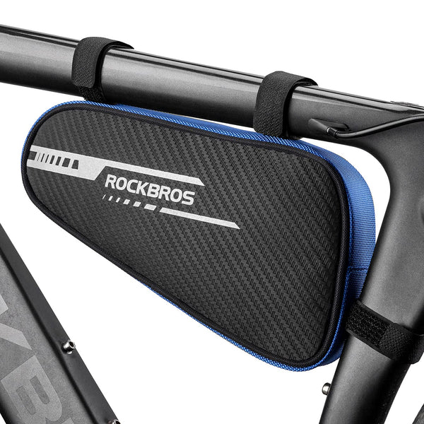 ROCKBROS Bike Bag Bicycle Frame Bag Bike Triangle Storage Bag Bike Accessories Pouch Cycling Pack for MTB Road Bicycle Accessories