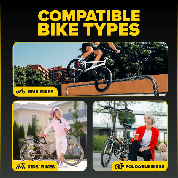 Ultraverse 18" Bike Inner Tubes 18 x 1.75, 1.95, 2.00, 2.10, 2.125 Heavy Duty Butyl Rubber withSchrader Valve – Replacement Bicycle Tube Compatible with Kids, BMX, Cruiser, Mountain Bikes – Set of 2