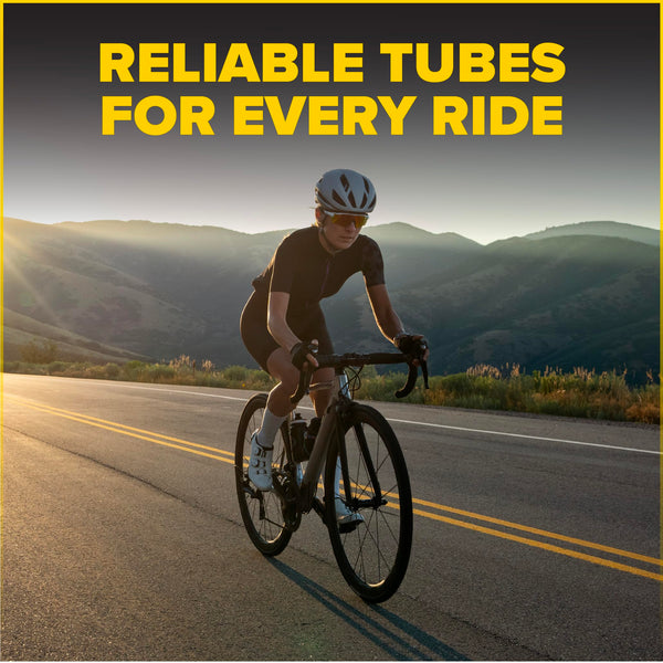 Ultraverse Bike Inner Tube for 700x23-25c, 700x28-32c, 700x35-43c 28 inch Bicycle Wheel Sizes with 48mm Presta Valve - Butyl Rubber Tubes for Road and Gravel Bikes - 2 Tubes, 2 tire levers Included