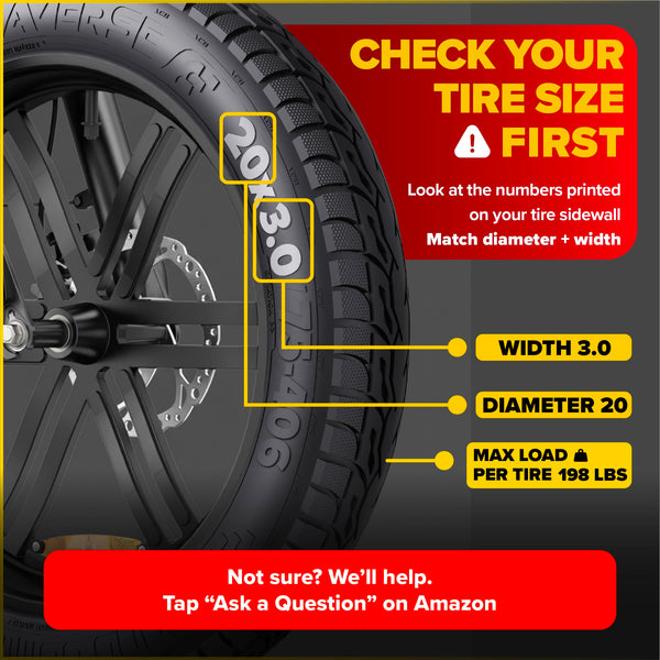 ULTRAVERSE 20x3.0 20x4.0 26x4.0 inch - Robust, High-Performance 20inch Fat Tyre for Ebikes and MTB, Dual Compound Road Dominator, Reinforced Casing for Street & Trail Adventures