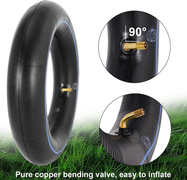 2 Pack of 3.25/3.00-8 Inner Tube with TR-87 Angled Stem 3.50-8 Wheelbarrow Tire Tube Replacement for 8 Inch Wheelbarrow Scooters Mini Chopper Tire Go Kart ATV