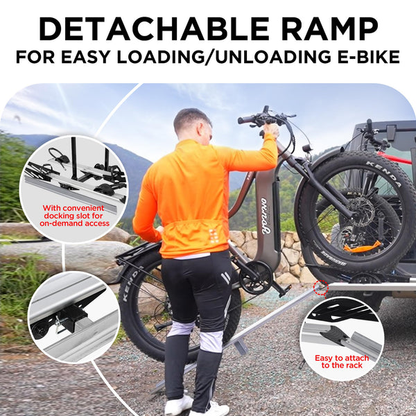 Rockland Foldable 4-Bike Rack, 160 lbs Capacity, Hitch Mount Bike Rack, Fits up to 2.5" Tire Width and 50" Wheelbase, Bike Carrier Rack for 2" Receiver for Cars SUVs Vans RVs