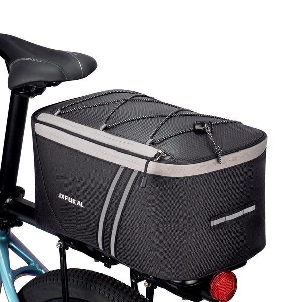 Waterproof Rear Bike Rack Bag with Rain Cover.