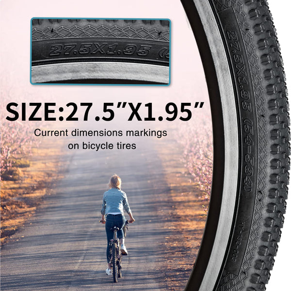 Bike Tire 24/26/27.5 x 1.95 27.5/29 X 2.125 Inch Folding Bead Replacement Bike Tire for Mountain Bike