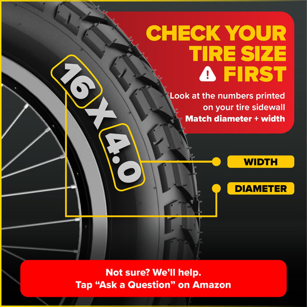 Ultraverse 20x4.0, 24x4.0, 26x4.0, 20x3.0, 26x3.0, 16x3.0, Inner Tube Set with Schrader Valve - Ideal for Mountain Bikes & E-Bikes with Fat Tires - Durable & Reliable 2 Pack with Tire Levers - TRIPPER ELECTRIC BIKES