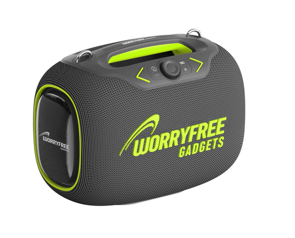 Portable Bluetooth Speaker with Dual Wireless Mics with Volume Control, 120W, Tripod Stand, 10+ Hours Playtime, Big Bass TWS/USB/TF Card/AUX IPX6 Waterproof Party Box (Gray)