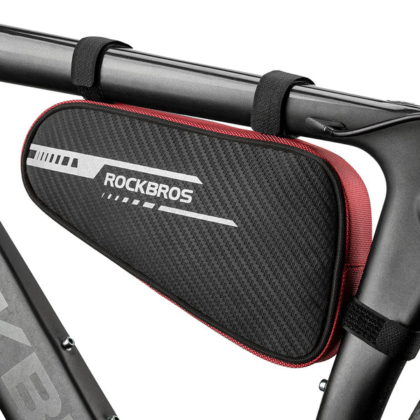 ROCKBROS Bike Bag Bicycle Frame Bag Bike Triangle Storage Bag Bike Accessories Pouch Cycling Pack for MTB Road Bicycle Accessories