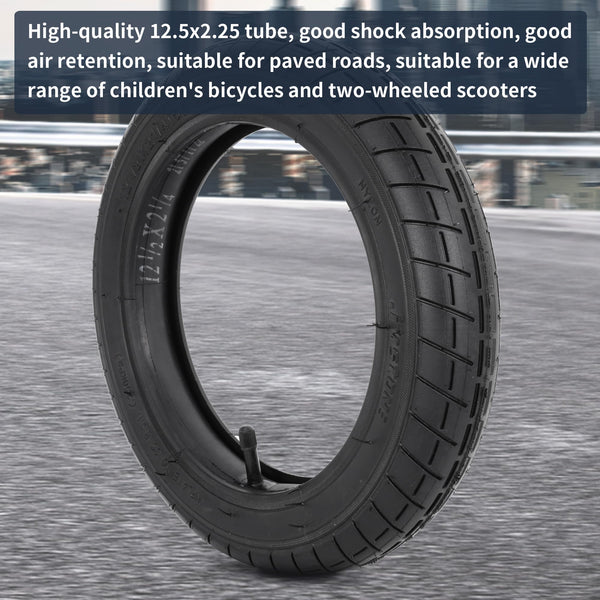 12 1/2 x 2 1/4 Bike Tires and Inner Tubes, 12.5x2.25 BMX Tire Sets (57-203) Compatible with Jetson Kids Bike Caster Trike Bob Stroller and Other 12 Inch Bicycle Tires and Tubes
