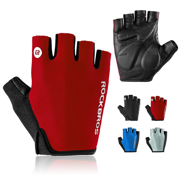 ROCKBROS Cycling Gloves for Men Women - Breathable Bike Gloves - Half Finger Gloves for Daily Cycling Workout Outdoor Sports - TRIPPER ELECTRIC BIKES