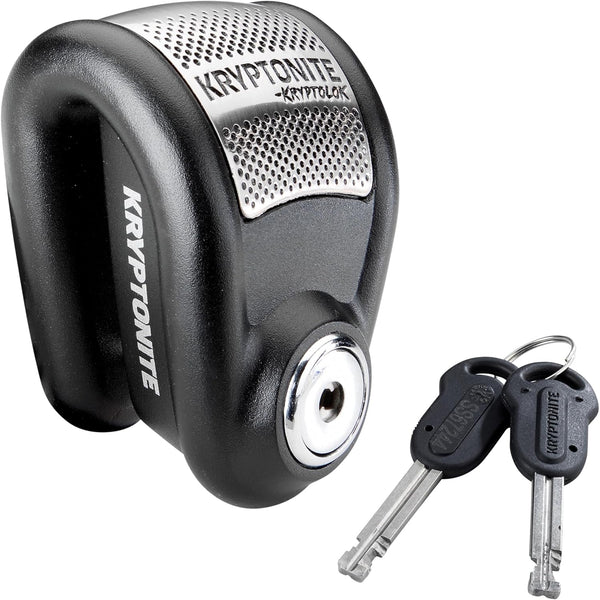 Kryptonite Heavy Duty Motorcycle Alarm Disc Lock – Anti-Theft Powersport Brake Lock with 120dB Siren, Weather-Resistant Security for Motorcycles & Scooters | powersports-anti-theft-devices