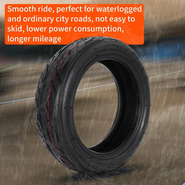 10x2.70-6.5 Tubeless Tire, 10 Inch Scooter Vacuum Tire for Speedway Dualtron Joyor Titan Segway Gotrax Mten3 Okai Beetle Hitway H5 Electric/Gas Scooter balance Scooter 10" OD Tyre