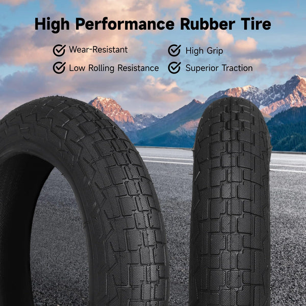 yeesport 12 1/2 x 2 1/4 Tire, 2 Pack 12.5" Kid Bike Tire & 12.5x2.25 Inner Tubes, 12.5" Heavy Duty Bike Tubes Schrader Valve,12 ½X2 ¼ Electric Scooter Tires MTB Tires