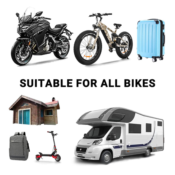 Himiway Bike Alarm Horn with Remote IP65 Waterproof Anti Theft Bicycle Alarm Wireless Security Vibration Motion Sensor Loud 113dB Adjustable Sensitivity for Bike, Motorcycle, Car, Scooter, Trailer - TRIPPER ELECTRIC BIKES