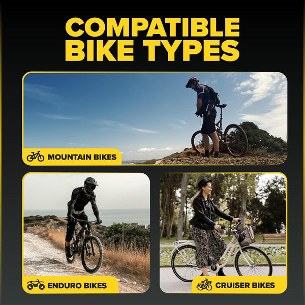 Ultraverse 26" Bike Inner Tubes 26 x 1.75, 1.95, 2.10, 2.125 – Butyl Rubber Bicycle Tubes with Schrader Valve – Compatible with Mountain, Cruiser, City & Kids Bikes – Set of 2 - TRIPPER ELECTRIC BIKES