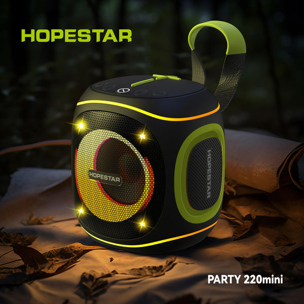 10W Portable Bluetooth Speaker with RGB Lights (Black)