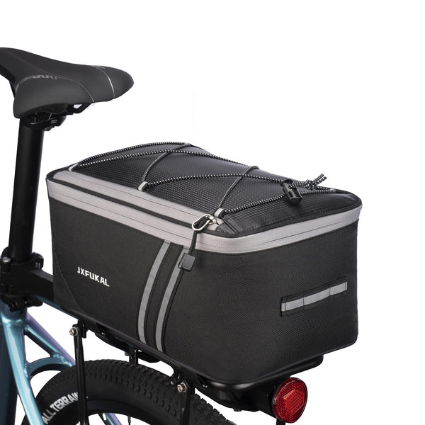 Waterproof Rear Bike Rack Bag with Rain Cover.