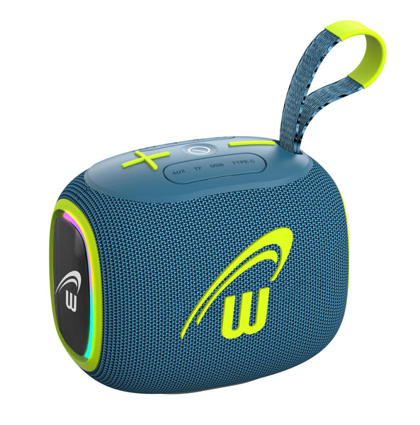Portable Bluetooth Speaker, 10W, Wireless BT5.3 Range 10m, RGB Lights, Party Box Mini (Black)