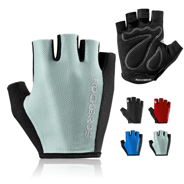ROCKBROS Cycling Gloves for Men Women - Breathable Bike Gloves - Half Finger Gloves for Daily Cycling Workout Outdoor Sports - TRIPPER ELECTRIC BIKES