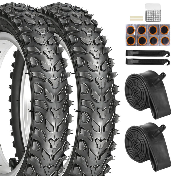 yeesport 12 1/2 x 2 1/4 Tire, 2 Pack 12.5" Kid Bike Tire & 12.5x2.25 Inner Tubes, 12.5" Heavy Duty Bike Tubes Schrader Valve,12 ½X2 ¼ Electric Scooter Tires MTB Tires