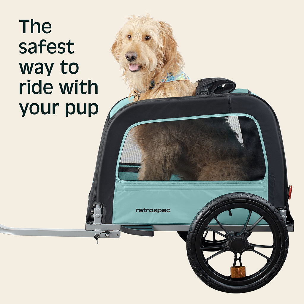 fahrradanhänger hund e-bike Rover Waggin Haustier-Fahrradanhänger von RETROSPEC