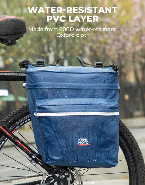 Kemimoto Bike Bag Bicycle Panniers Rear Rack Bag.