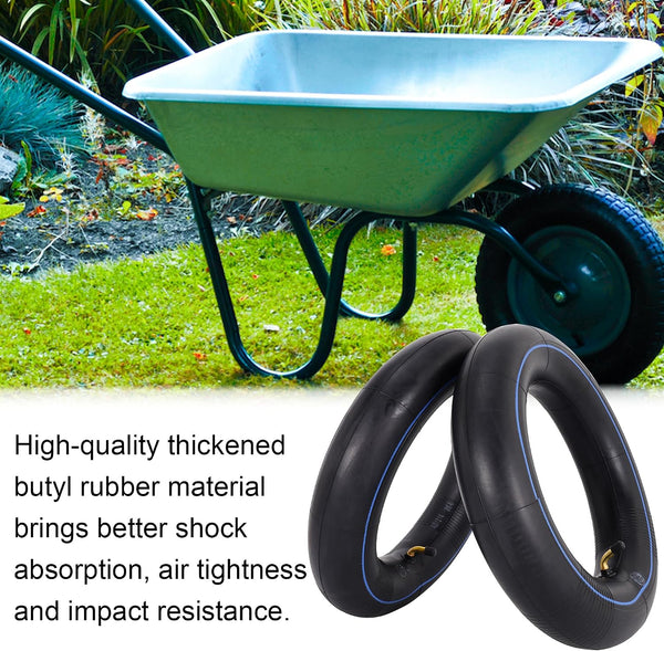 2 Pack of 3.25/3.00-8 Inner Tube with TR-87 Angled Stem 3.50-8 Wheelbarrow Tire Tube Replacement for 8 Inch Wheelbarrow Scooters Mini Chopper Tire Go Kart ATV