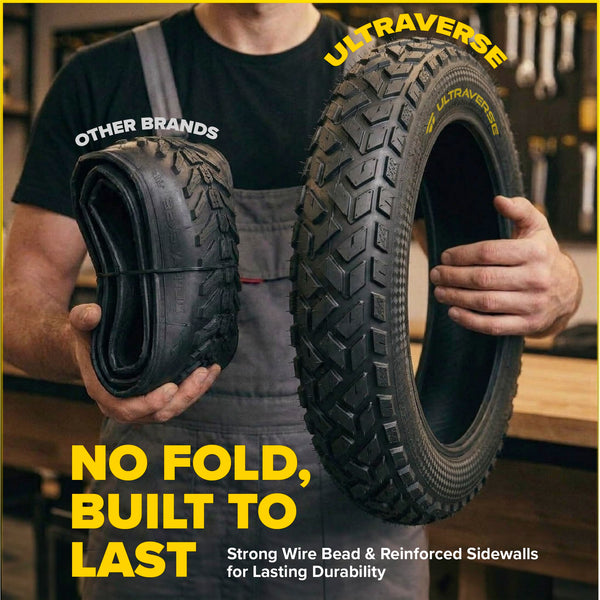 ULTRAVERSE 20x4 E-Bike Fat Tire - Robust, High-Performance 20inch Fat Tyre for MTB and Ebikes, Durable All-Terrain Directional Tread, Superior Density for Street & Trail Adventures-2 Unit
